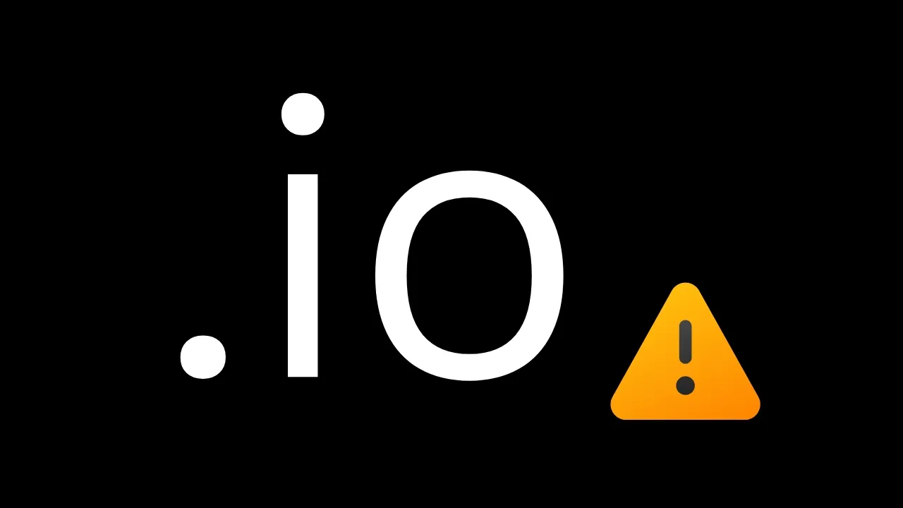 The .io domain might be in trouble